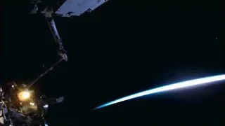 ISS with robotic arm in space — Elon Musk: Return to Space