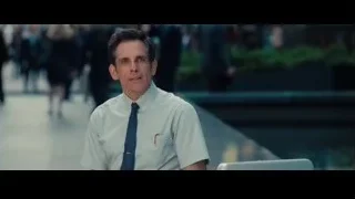 Man in blue shirt and tie at desk — The Secret Life of Walter Mitty