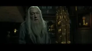 Elderly man standing in dimly lit room — Harry Potter and the Deathly Hallows 2