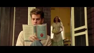 Young man reading on porch — Hacksaw Ridge