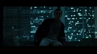 man looking at city skyline at night — Fight Club