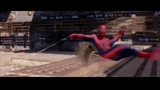 Spider-Man flying over cityscape — Spider Man 2