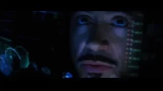futuristic control panel with spaceship screen — Iron Man