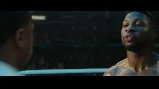man in boxing ring during a fight — Creed 3