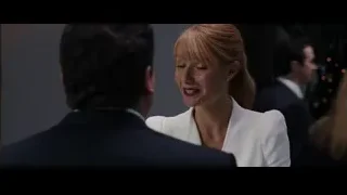 Man and woman conversing — Iron Man 3