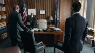 Three men in suits in courtroom — Suits