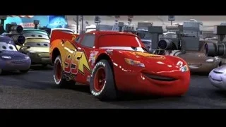 Lightning McQueen car parked in garage — Cars