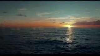 Beautiful sunset over the ocean — Life of Pi