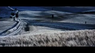 dirt road through frosted hills landscape — Gladiator