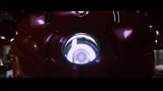 futuristic glowing circular light fixture — Iron Man