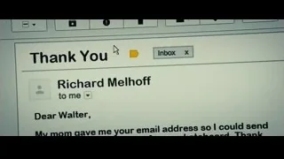 thank you message on screen — The Secret Life of Walter Mitty
