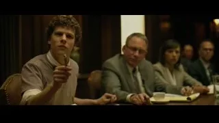young man deep in thought in meeting — The Social Network