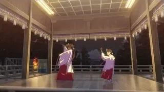 women in kimonos dancing on deck — Your Name