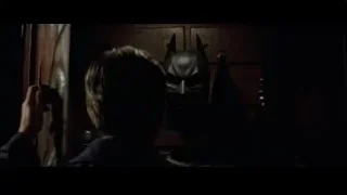 Batman standing in dark eerie room — Batman