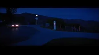 National Observatory building lit with blue lights — La La Land