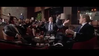 men in formal attire in luxurious room — American Psycho