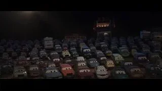 cars parked in parking lot at night — Cars 3