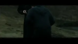 Man standing on cliff overlooking water — Harry Potter and the Deathly Hallows 2