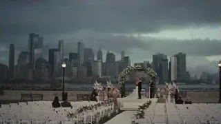 wedding ceremony on rooftop overlooking city — Succession