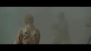 three people escaping in dark rocky cave — Hacksaw Ridge
