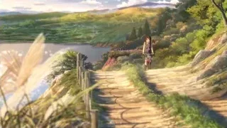 young woman riding bicycle on path — Your Name