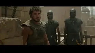 Men in Roman armor standing in city ruins — Gladiator 2