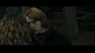 Ron and Hermione in tense forest conversation — Harry Potter and the Goblet of Fire