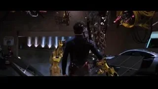 Man in futuristic suit about to take off — Iron Man
