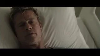 Man's face resting on pillow deep in thought — F1