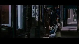man and child on street at night — The Persuit of Happyness