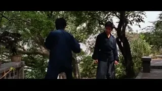 Two men martial arts fighting on bridge — Bruce Lee: Enter The Dragon