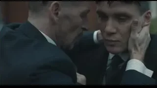 Two men in suits arguing — Peaky Blinders