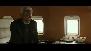 Elderly man in airplane deep in thought — Now You See Me 2