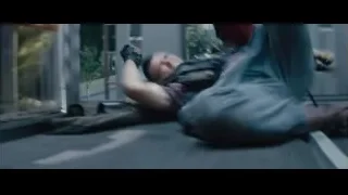 Deadpool fighting on city street — Deadpool 2