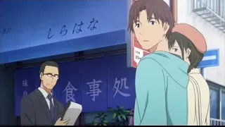 three characters standing in front of building — I Want To Eat Your Pancreas