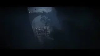 people walking through stone tunnel with torches — Gladiator