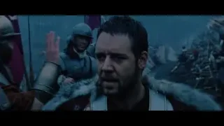 bearded man in fur coat with soldiers — Gladiator