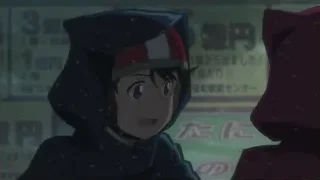 anime boy in rain — Weathering with You