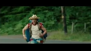 Young man running with backpack — Into the Wild