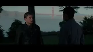 Two men in park with Golden Gate Bridge — Bruce Lee: Birth of The Dragon