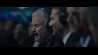 two men conversing in call center — Creed 2