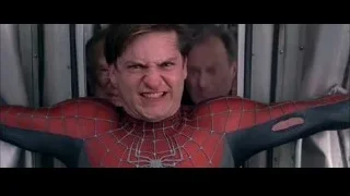 Spiderman standing in front of metal door — Spider Man 2