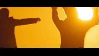Silhouettes of couple embracing at sunset — The Secret Life of Walter Mitty