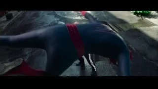 Spiderman suit leaning against wall — The Amazing Spider Man 2
