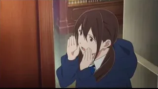 young girl in hallway covering mouth — I Want To Eat Your Pancreas