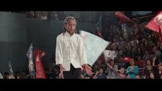 Young girl performing martial arts on stage — The Karate Kid