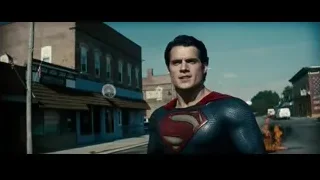 Superman standing on a street — Superman: Man of Steel