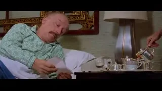 Elderly man talking on phone in bed — Bruce Lee: Enter The Dragon