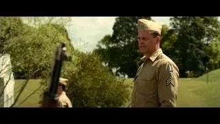 men in military uniforms with rifles in field — Hacksaw Ridge