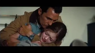 man comforting crying young girl — Interstellar